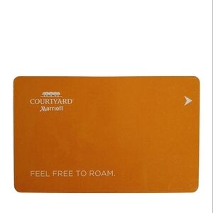 Courtyard by Marriott Hotel Key Card Collectible Travel Feel Free to Roam
